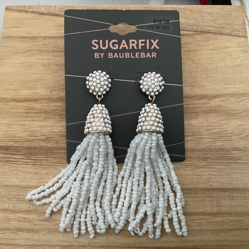 Sugarfix Seed Bead Tassel Earrings